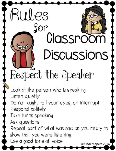 Classroom Rules While Discussing