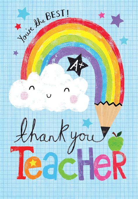 Girl Thank You Classroom Assistant Greeting Card Cards Love Kates