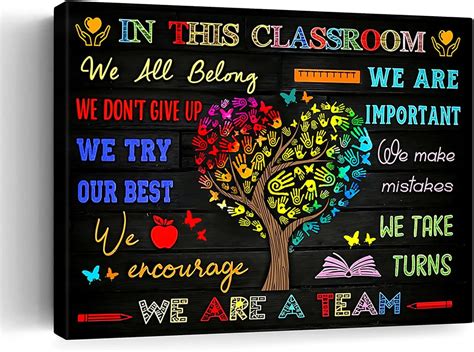 Classroom Wall Canvas Art