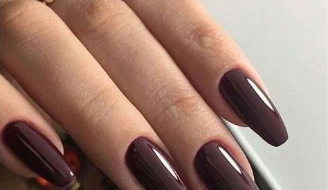 Classy Brown Nails