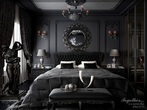 Pin by Léa on *Aesthetic Black Black bedroom design, Black