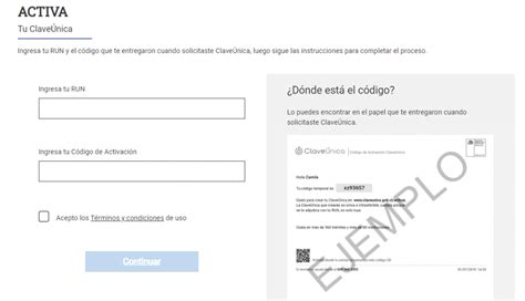 Clave Unica Activar