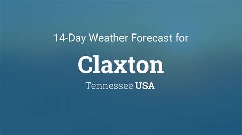 Claxton Weather Forecast