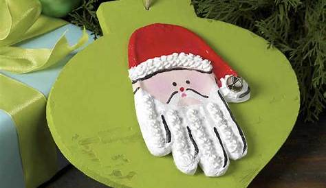 Clay Handprint Christmas Ornaments