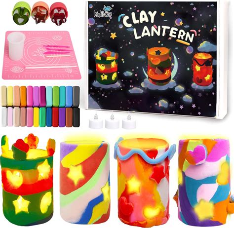clay craft projects with LED lights
