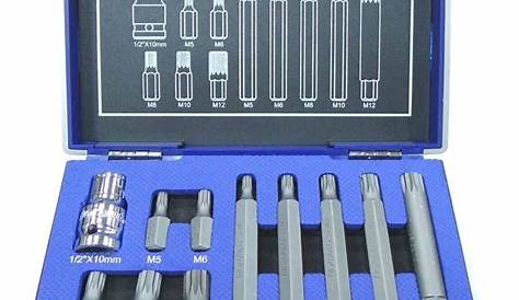 Cle Xzn Torx 12 Pans Coffret Embouts Male Rayon Braquage Voiture