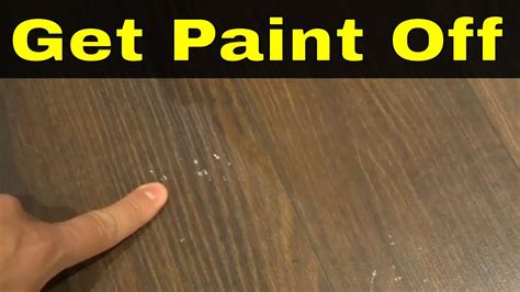 How to remove spray paint from hardwood floors YouTube