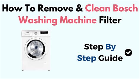 Clean Bosch Washing Machine Filter