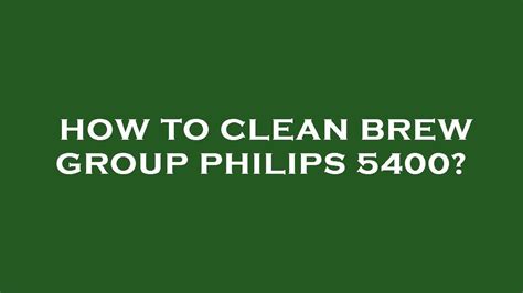 Clean Brew Group Philips