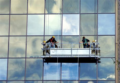 clean building windows