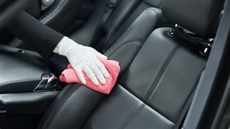 cleaning leather area