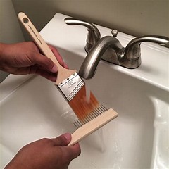 clean paintbrushes