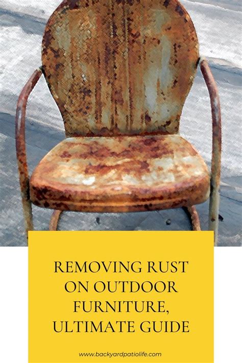 Clean Rust From Furniture