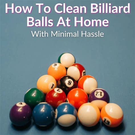 Cleaning the Pool Balls