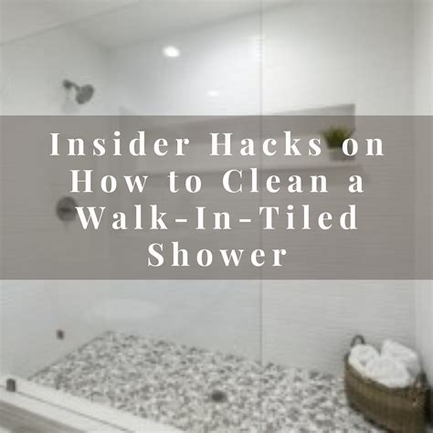 Clean Walk In Shower