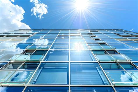 clean windows reflecting sun