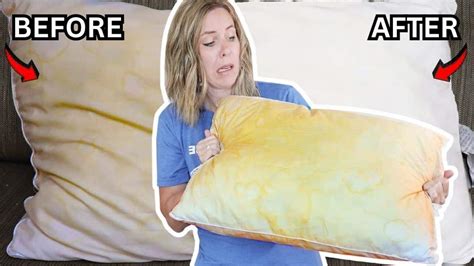 Clean Yellow Pillows With Borax