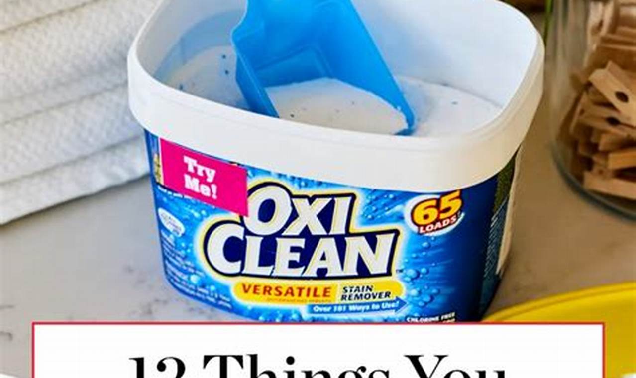 cleaning teak with oxiclean