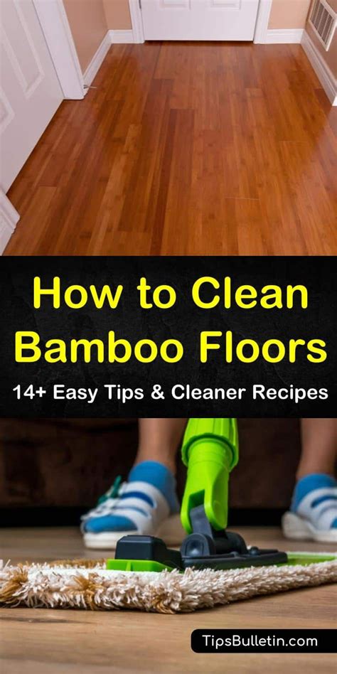 cleaning a bamboo floor