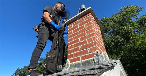 cleaning a chimney