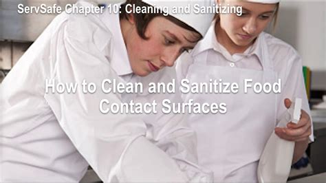 Cleaning And Sanitizing Servsafe