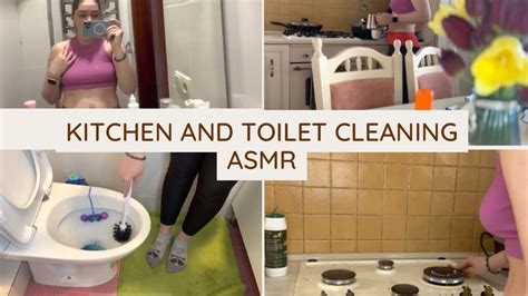 Cleaning Bathroom Asmr