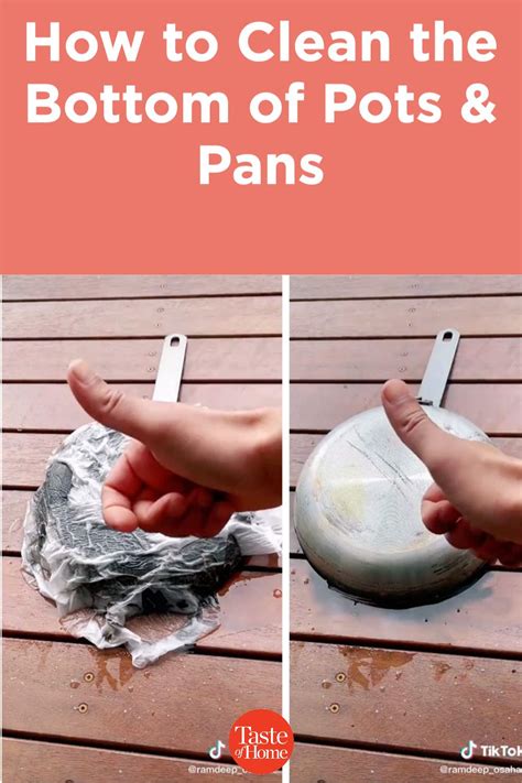 Cleaning Bottom Of Pan