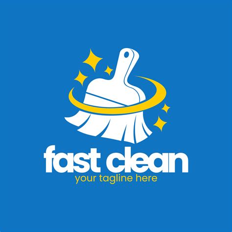 Cleaning Brush Logo Vector