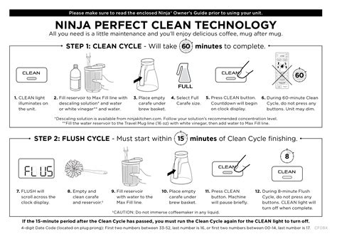 cleaning cycle ninja coffee maker
