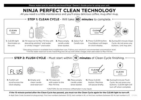 Cleaning Instructions Ninja Coffee Maker