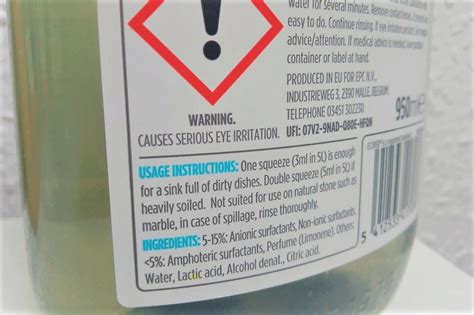 Cleaning Liquid Ingredients