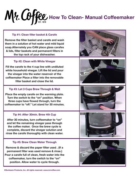 Cleaning Mr Coffee Maker Instructions