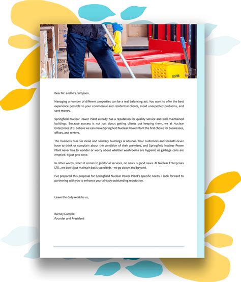 FREE 5+ Sample Cleaning Proposal Letter Templates in PDF MS Word