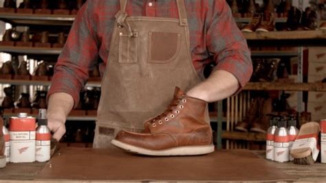 cleaning red wing boots