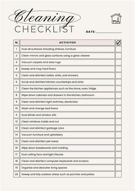 cleaning-checklist