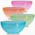 clear colorful bowls