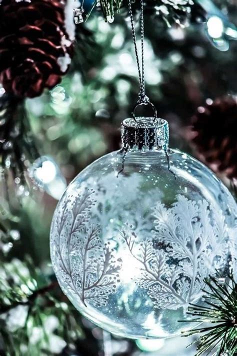 15 Clear Christmas Glass Ornaments