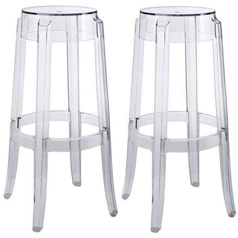 Clear Acrylic Ghost Bar Stools