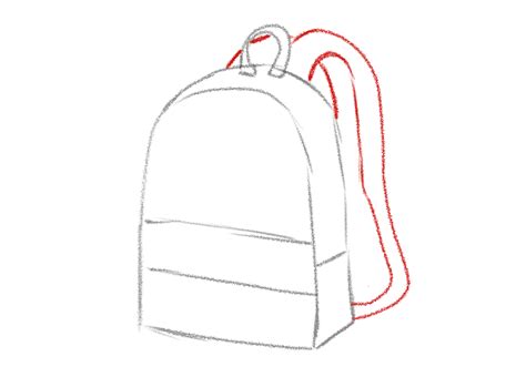 Clear Backpack Drawing