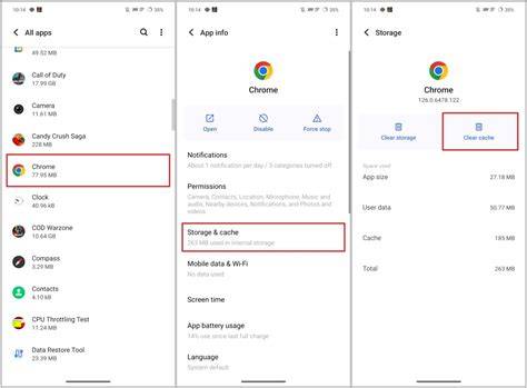 Clearing cache for better performance