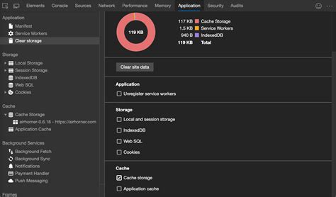 clear cache developer tools edge