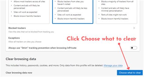 clear cache web browser edge