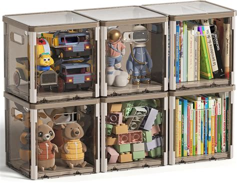 Clear Cube Storage Stackable