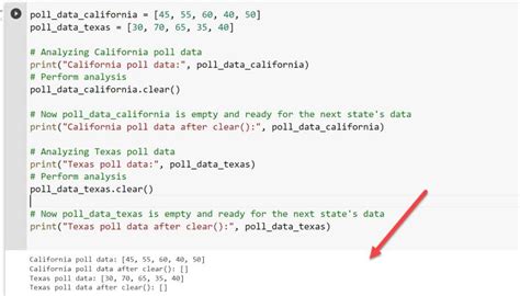 clear in python