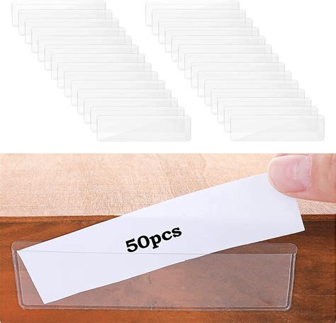 Clear Label Holders Self Adhesive