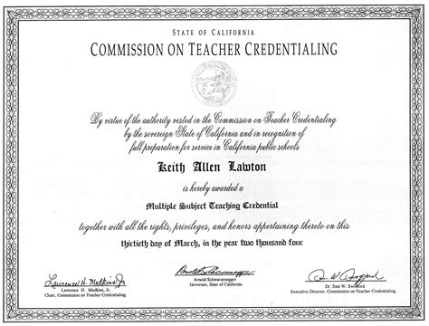 clear multiple subject teaching credential