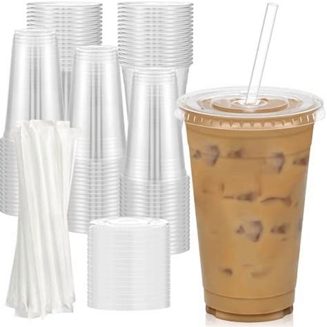 clear plastic coffee cups