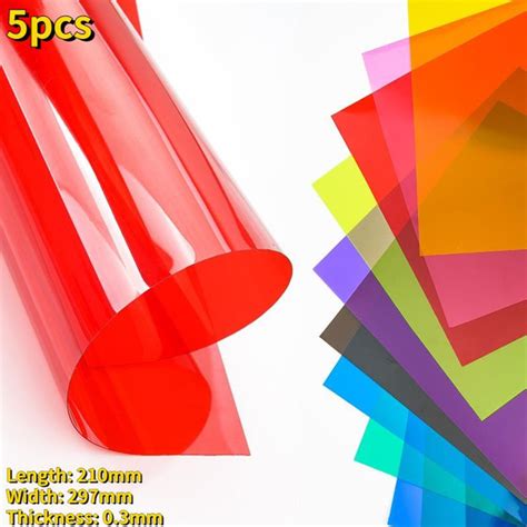 Clear Plastic Colored Sheets