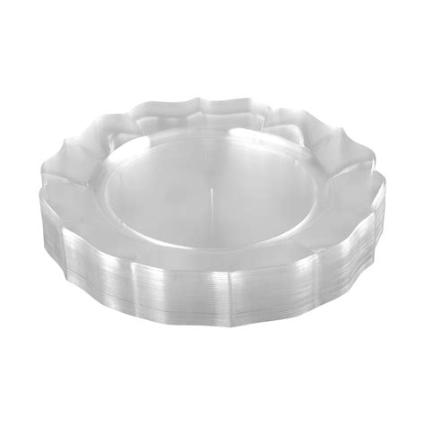 clear plastic disposable plates 10 inch