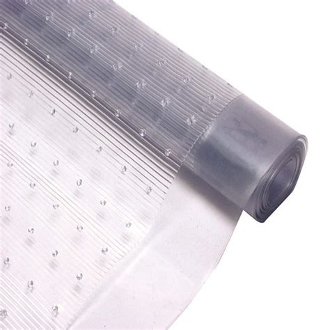 clear plastic floor mat